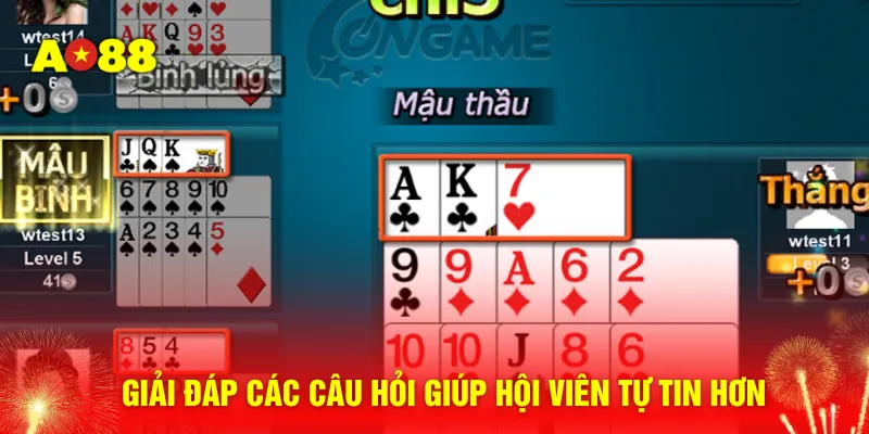 Giải đáp các câu hỏi luật chơi mậu binh